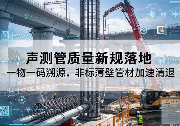 仓山声测管质量新规落地，一物一码溯源，非标薄壁管材加速清退